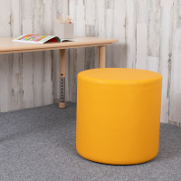 Flash Furniture ZB-FT-045R-18-YELLOW-GG Soft Seating Collaborative Circle for Classrooms and Common Spaces - 18
